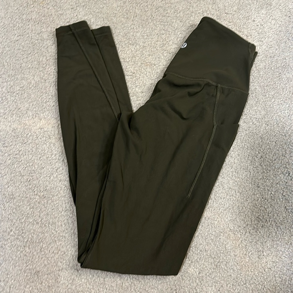 lululemon athletica Dark Olive High-Rise Leggings